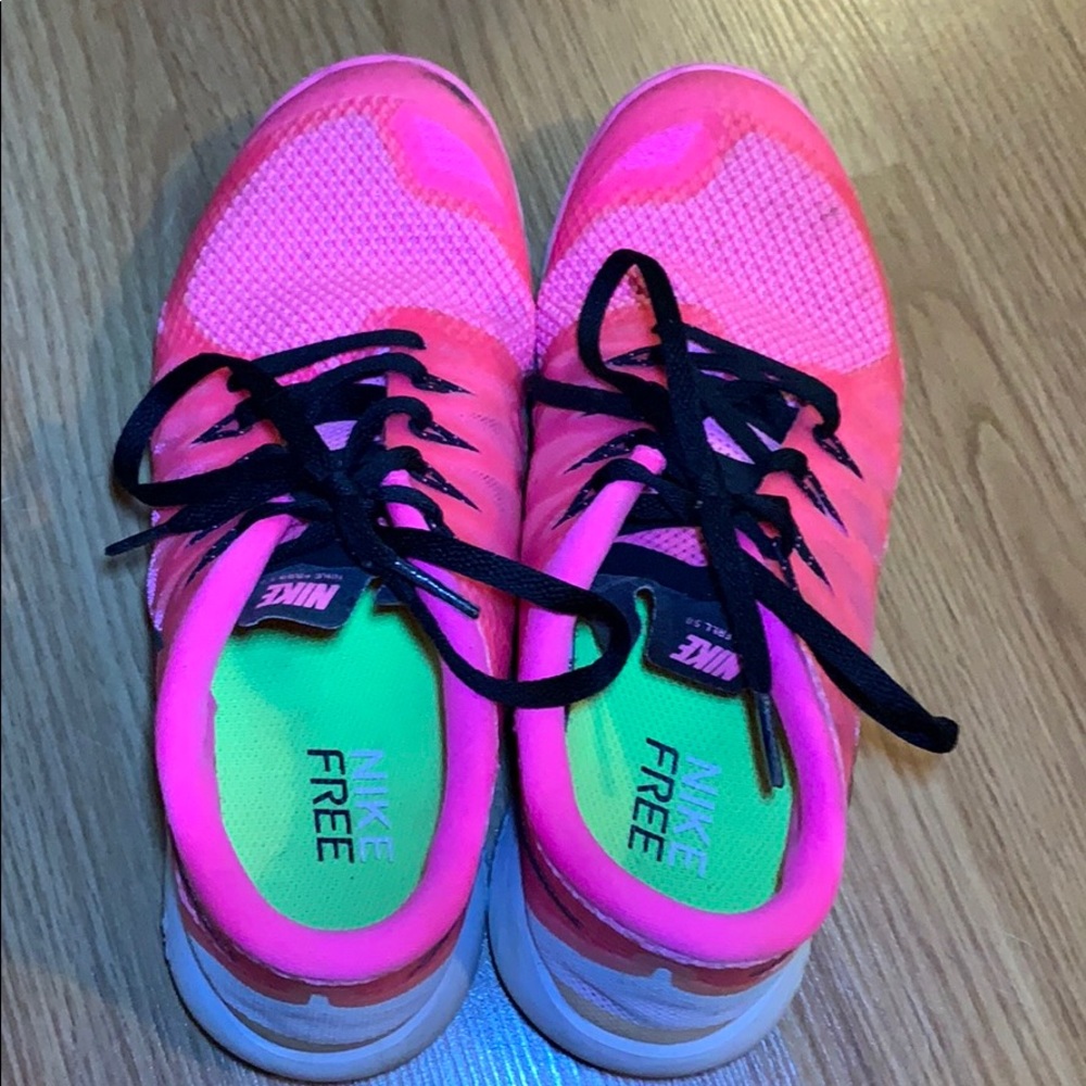 Hot Pink NIKE FREE sneakers